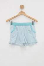 Shorts feminino azul listrado 