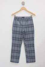 Calça de tecido anthropologie feminina xadrez 