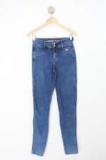 Calça Slim Emporio Jeans feminina azul
