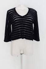Blusa maria filo feminina]o azul com Transparência