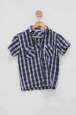 Camisa Infantil hot dog xadrez 