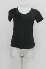 Blusa trendish feminina preta com Bordado