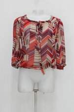 Blusa banana republic feminina estampada com Transparência