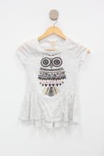 Blusa Infantil self esteem cinza com silk 
