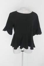 Blusa canal feminina preto com Renda