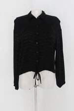 Camisa shoulder feminina preta 