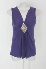 Regata libbe feminina roxa com Strass