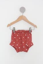Shorts Infantil vermelho com poás 
