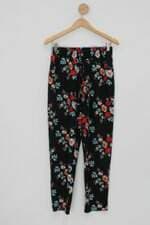 Calça de tecido feminina estampada