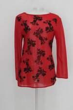 Blusa feminina vermelha com Bordado