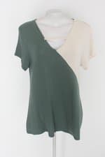 Blusa maelle feminina bicolor