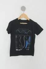 Blusa Infantil paco preta com Silk 