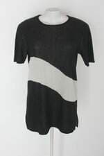 Blusa malha barros feminina preta