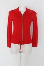 Cardigan zacagnini feminino vermelho com Aplique