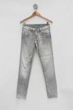 Calça Jeans cantão feminina cinza