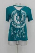Blusa feminina verde com Silk