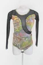 Body feminino estampado com Tule