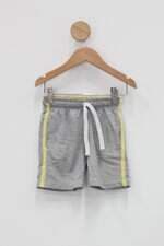 Bermuda Infantil banana danger cinza com cos de elastico