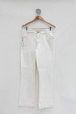Calça de sarja morena rosa feminina off-white