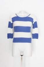 Blusa feminina bicolor 