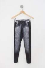 Calça de tecido feminina estampada