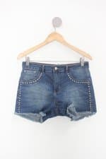Shorts play feminina azul