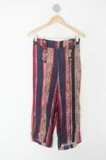 Calça de tecido feminina estampada