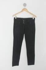 Calça de tecido pool feminina preta