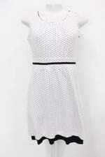 Vestido feminino branco de poas  com Viés e Pregas