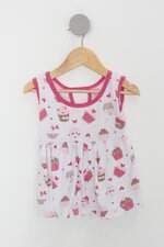 Vestido Infantil rosa estampado