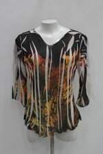 Blusa feminino estampado com Transparência