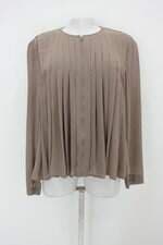 Blusa zara woman feminina marrom com Plissado