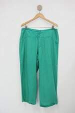 Calça pantalona cora canela feminina verde com Meio forro