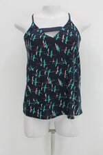 Regata renner feminina azul estampada