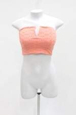 Top cropped mb feminino coral com Bojo