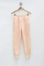 Calça de tricot mb feminina laranja