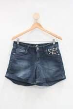 Shorts cherokee feminino azul com Aplique