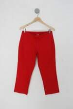 Calça de tecido coordenadas feminina vermelha