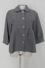 Camisa collection clio feminina cinza xadrez