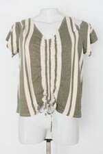 Blusa feminina estampada com Franzido
