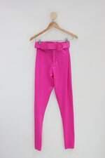 Calça de tecido tutto amore feminina rosa 