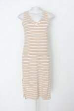Vestido zinzane feminino listrado com Fenda
