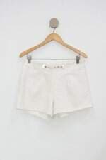 Shorts angel city feminino branco com Bordado e Renda