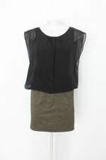 Vestido signal flag feminino preto