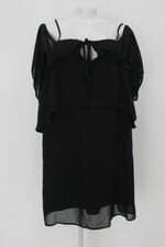 Vestido feminino preto com Forro