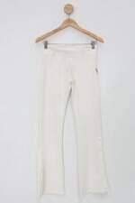 Calça de tecido alitha modas fashion feminina branco com Cós com elástico