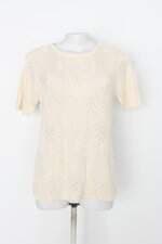 Blusa de tricot montricô feminina bege