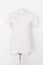 Blusa de tricot feminina branca