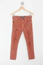 Calça de sarja john john feminina laranja