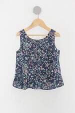 Regata Infantil gap azul floral 